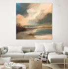 Serene Seascape Under a Dynamic Sky by Anna-Karin Bergius on GIANT ART - abstract landscape nature and landscapes abstract landscape