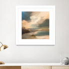 Serene Seascape Under a Dynamic Sky by Anna-Karin Bergius on GIANT ART - abstract landscape nature and landscapes abstract landscape