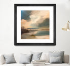 Serene Seascape Under a Dynamic Sky by Anna-Karin Bergius on GIANT ART - abstract landscape nature and landscapes abstract landscape