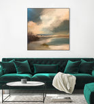 Serene Seascape Under a Dynamic Sky by Anna-Karin Bergius on GIANT ART - abstract landscape nature and landscapes abstract landscape