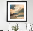 Serene Seascape Under a Dynamic Sky by Anna-Karin Bergius on GIANT ART - abstract landscape nature and landscapes abstract landscape