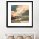 Serene Seascape Under a Dynamic Sky by Anna-Karin Bergius on GIANT ART - abstract landscape nature and landscapes abstract landscape