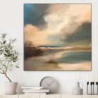 Serene Seascape Under a Dynamic Sky by Anna-Karin Bergius on GIANT ART - abstract landscape nature and landscapes abstract landscape