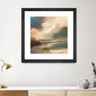 Serene Seascape Under a Dynamic Sky by Anna-Karin Bergius on GIANT ART - abstract landscape nature and landscapes abstract landscape