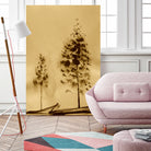 Two Trees Capturing Simplicity And Nature by Santhosh ch on GIANT ART - 14071 illustration