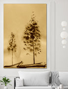 Two Trees Capturing Simplicity And Nature by Santhosh ch on GIANT ART - 14071 illustration