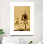 Two Trees Capturing Simplicity And Nature by Santhosh ch on GIANT ART - 14071 illustration