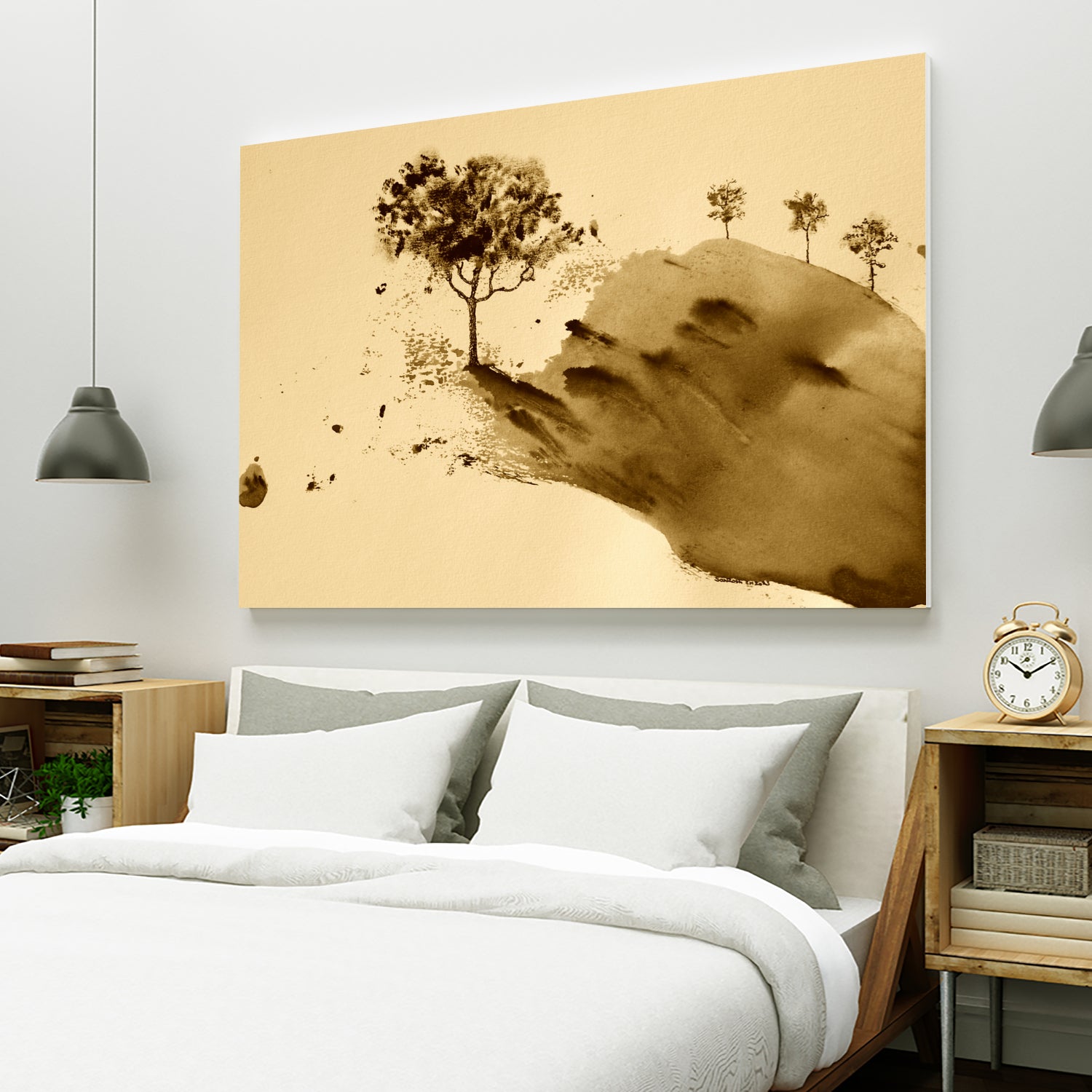 Whispering Hillside by Santhosh ch on GIANT ART - 19917 illustration