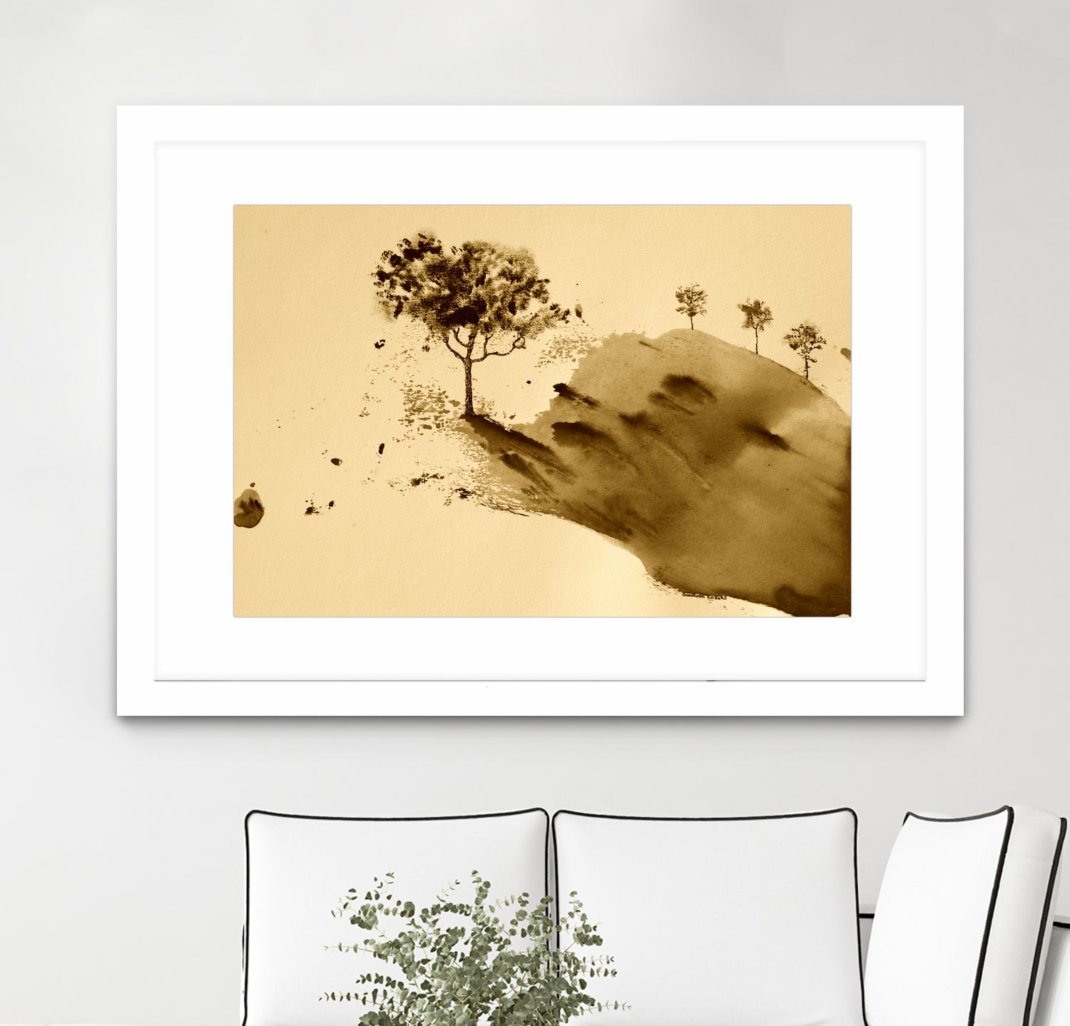 Whispering Hillside by Santhosh ch on GIANT ART - 19917 illustration