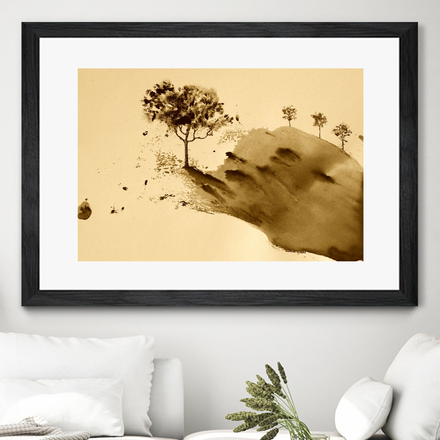 Whispering Hillside by Santhosh ch on GIANT ART - 19917 illustration