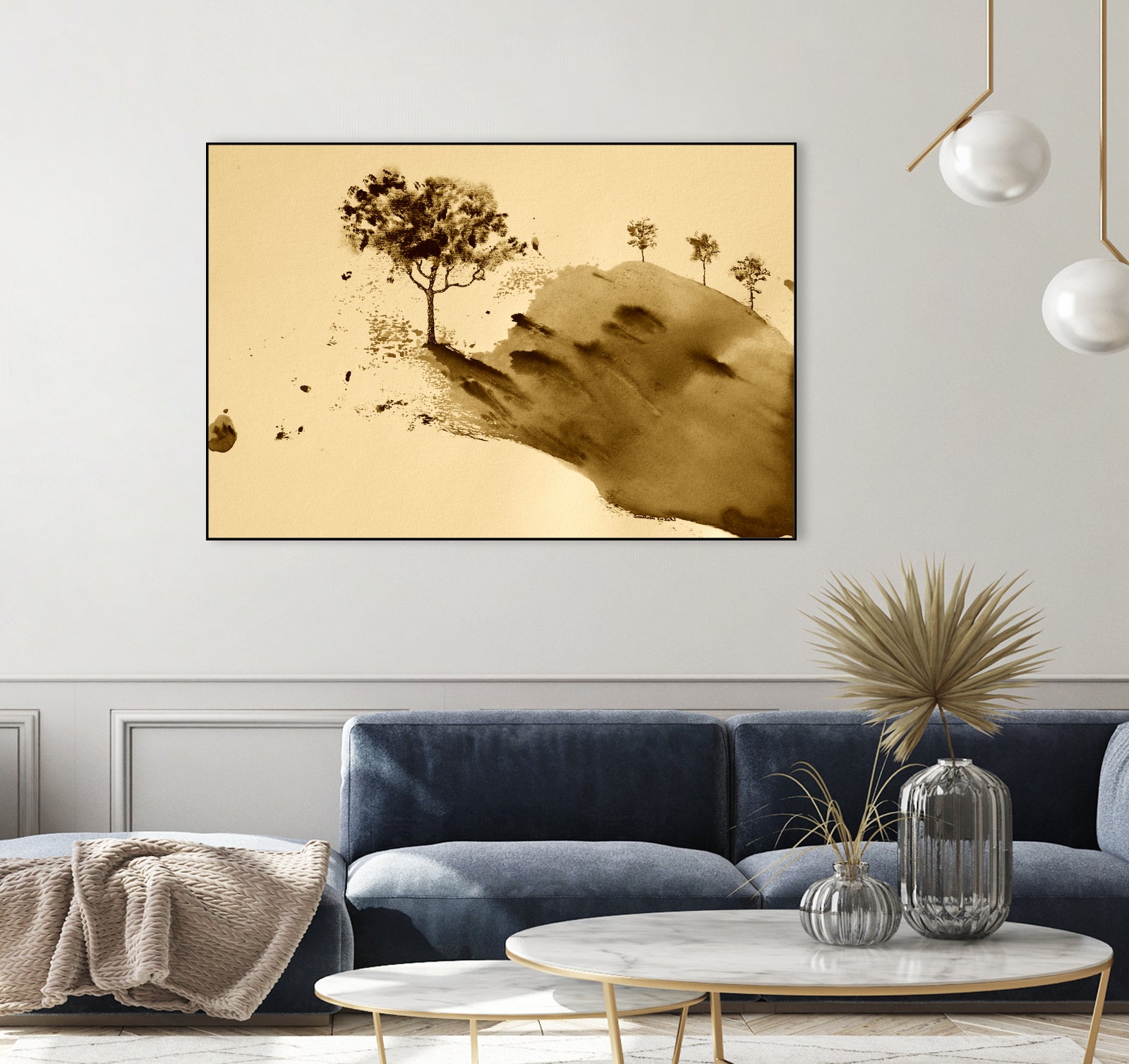 Whispering Hillside by Santhosh ch on GIANT ART - 19917 illustration