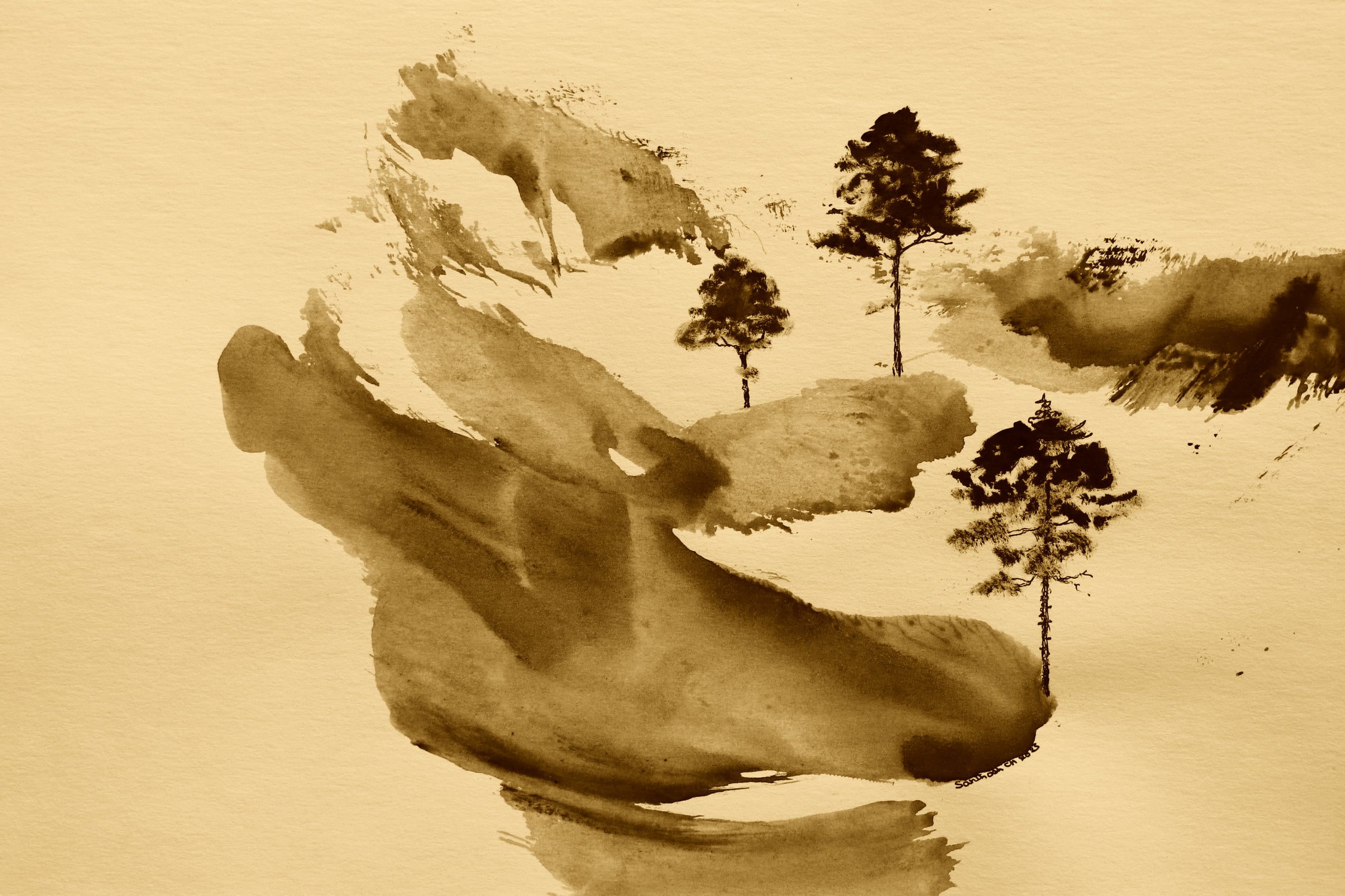 Ethereal Landscape by Santhosh ch on GIANT ART - 20279 illustration