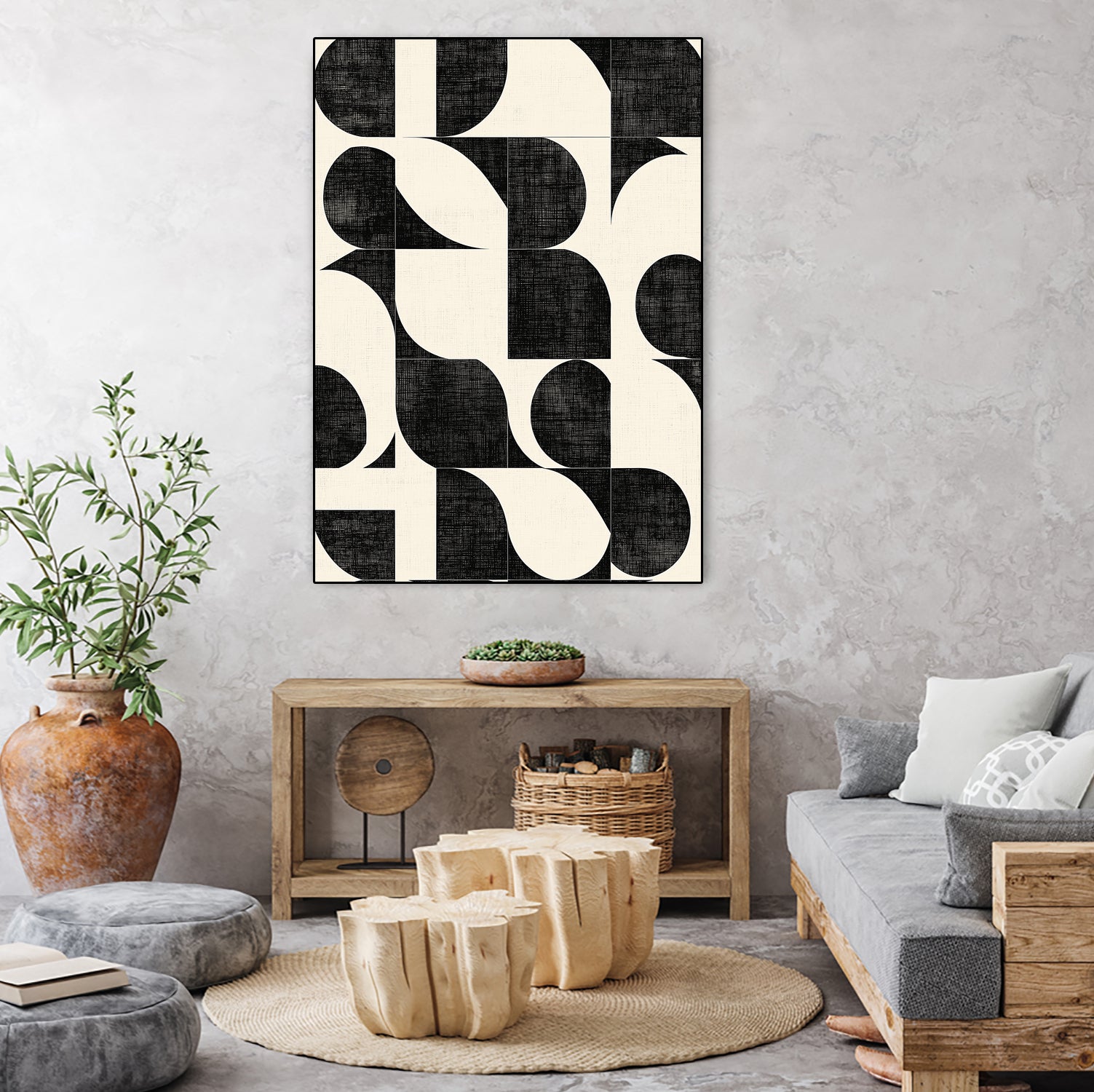 Geometric Black and White Patterns by Layla Oz on GIANT ART - 2972 illustration