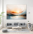 Sunset Over A Calm Body Of Water by Alpenglow Workshop on GIANT ART - abstract abstract sunset