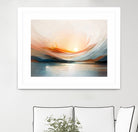 Sunset Over A Calm Body Of Water by Alpenglow Workshop on GIANT ART - abstract abstract sunset