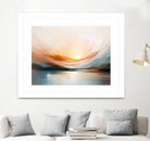 Sunset Over A Calm Body Of Water by Alpenglow Workshop on GIANT ART - abstract abstract sunset