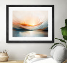 Sunset Over A Calm Body Of Water by Alpenglow Workshop on GIANT ART - abstract abstract sunset