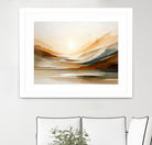 Sunset Through Misty Peaks by Alpenglow Workshop on GIANT ART - abstract abstract landscape