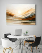 Sunset Through Misty Peaks by Alpenglow Workshop on GIANT ART - abstract abstract landscape