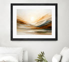 Sunset Through Misty Peaks by Alpenglow Workshop on GIANT ART - abstract abstract landscape