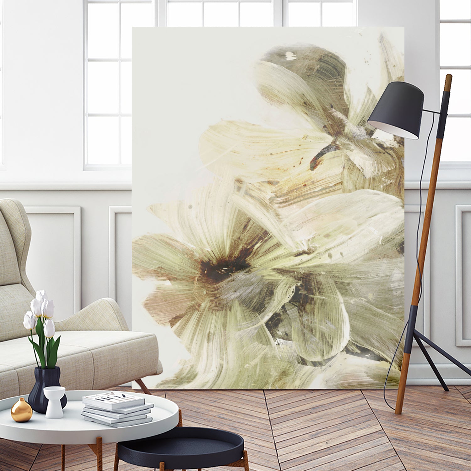 Hill Flowers 1 by Dan Hobday on GIANT ART - ananpainted  ananpainted