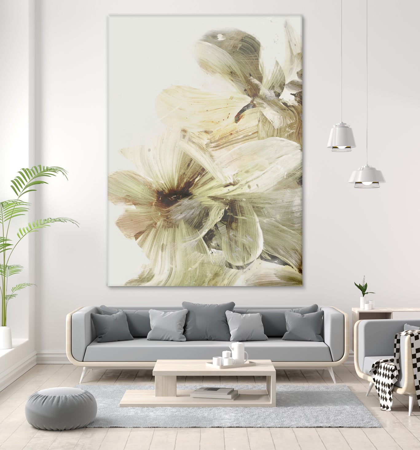 Hill Flowers 1 by Dan Hobday on GIANT ART - ananpainted  ananpainted