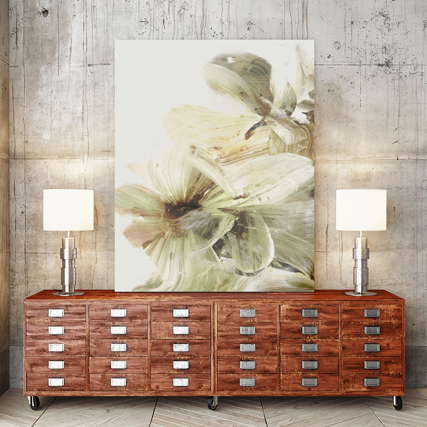 Hill Flowers 1 by Dan Hobday on GIANT ART - ananpainted  ananpainted