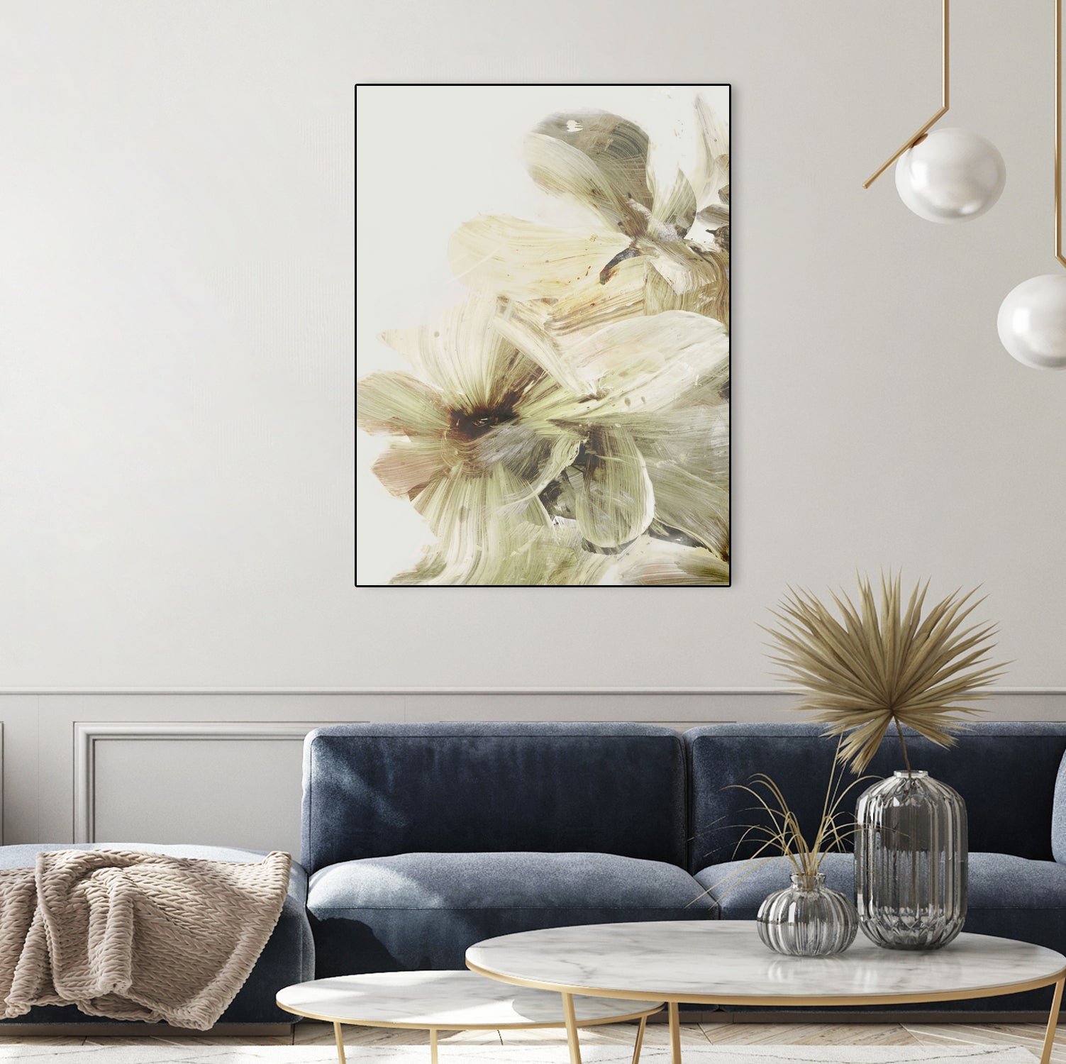 Hill Flowers 1 by Dan Hobday on GIANT ART - ananpainted  ananpainted