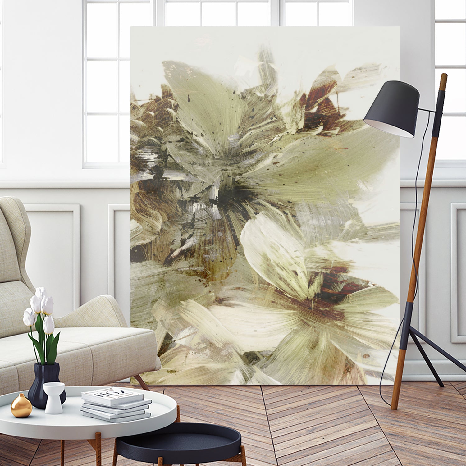 Hill Flowers 2 by Dan Hobday on GIANT ART - ananpainted  ananpainted