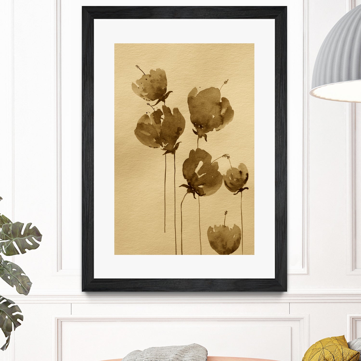 Poppies In Muted Sepia Tones - Art Print by Santhosh ch | GIANT ART