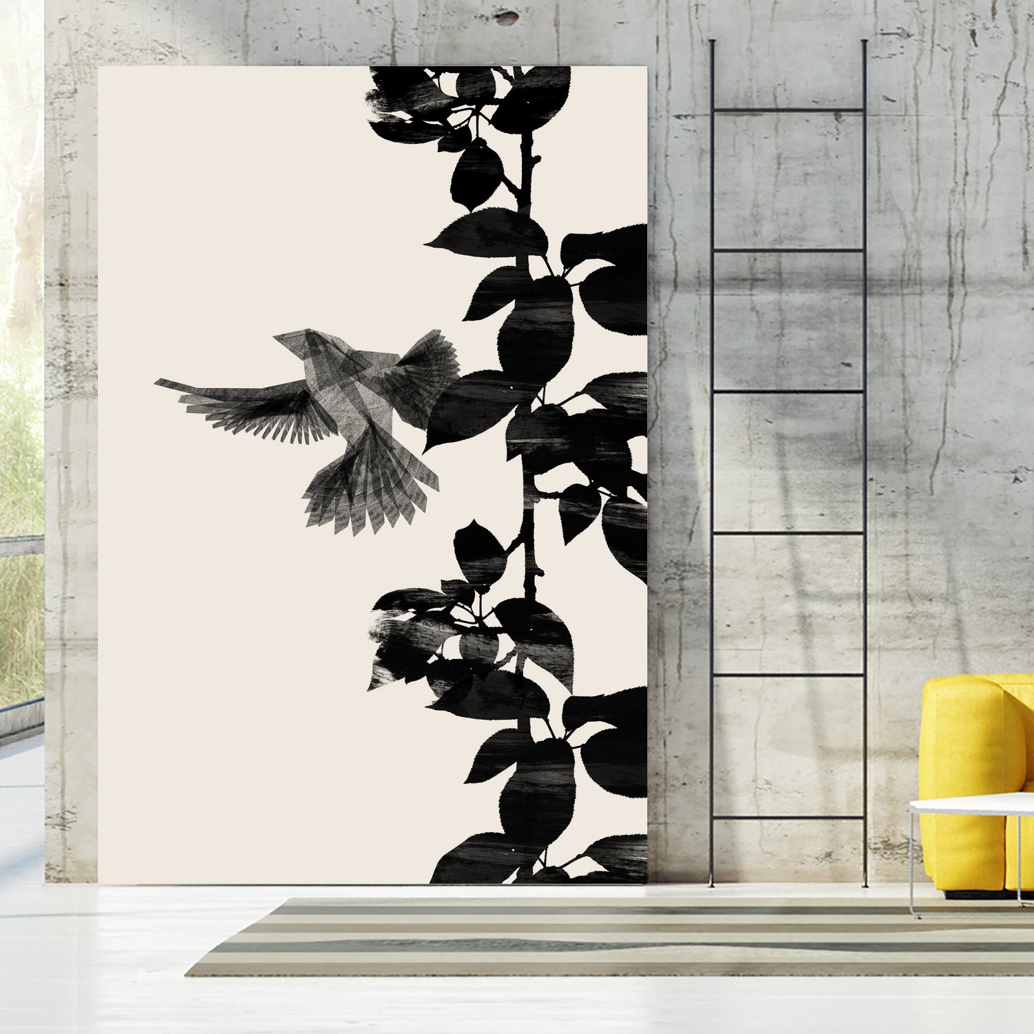 Bird Botanical a 20x30 by Danushka Abeygoda on GIANT ART -   