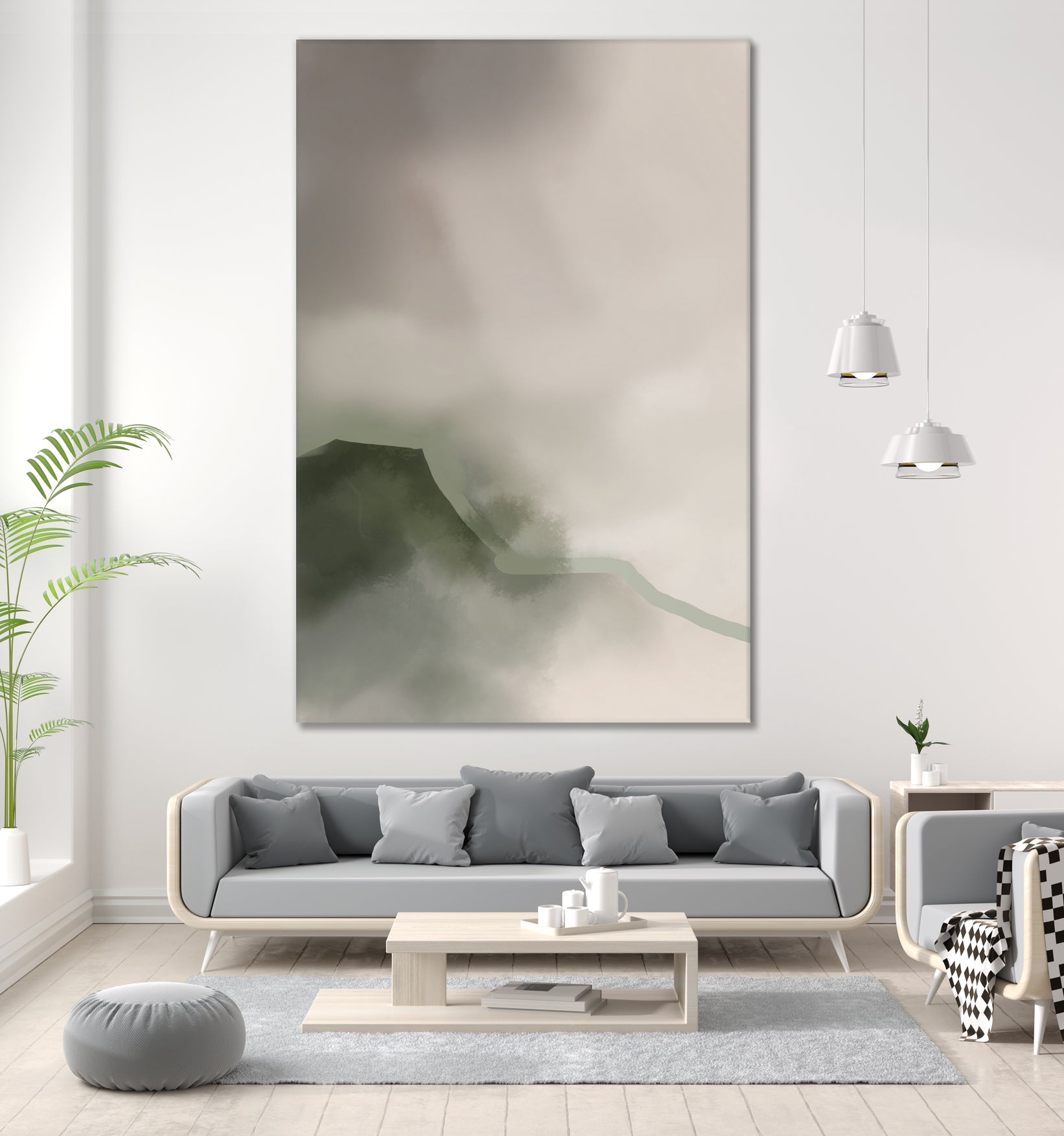 Misty Mountain Veil by Nilesh Kulkarni on GIANT ART - 6000 illustration