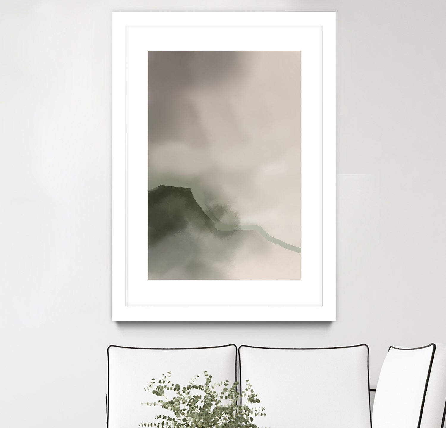 Misty Mountain Veil by Nilesh Kulkarni on GIANT ART - 6000 illustration