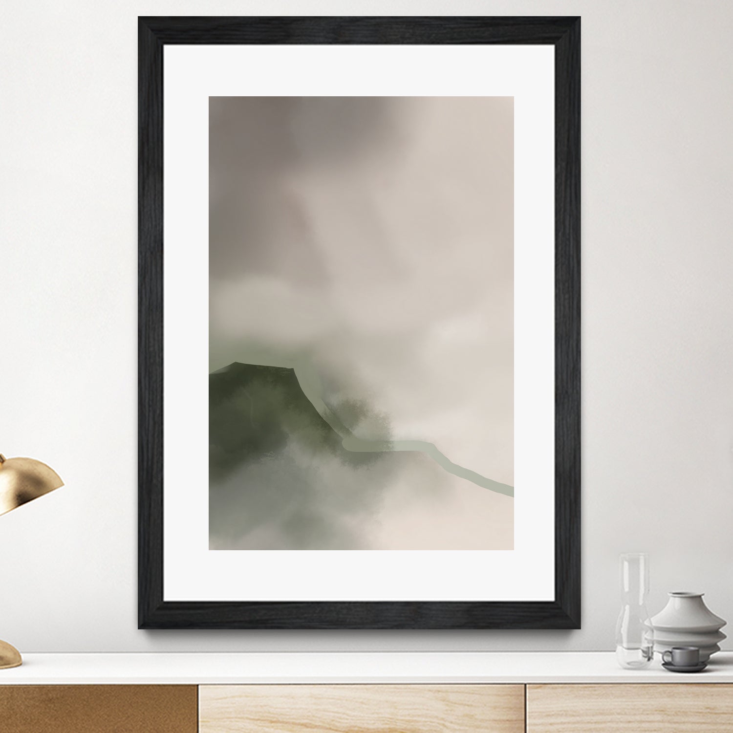 Misty Mountain Veil by Nilesh Kulkarni on GIANT ART - 6000 illustration