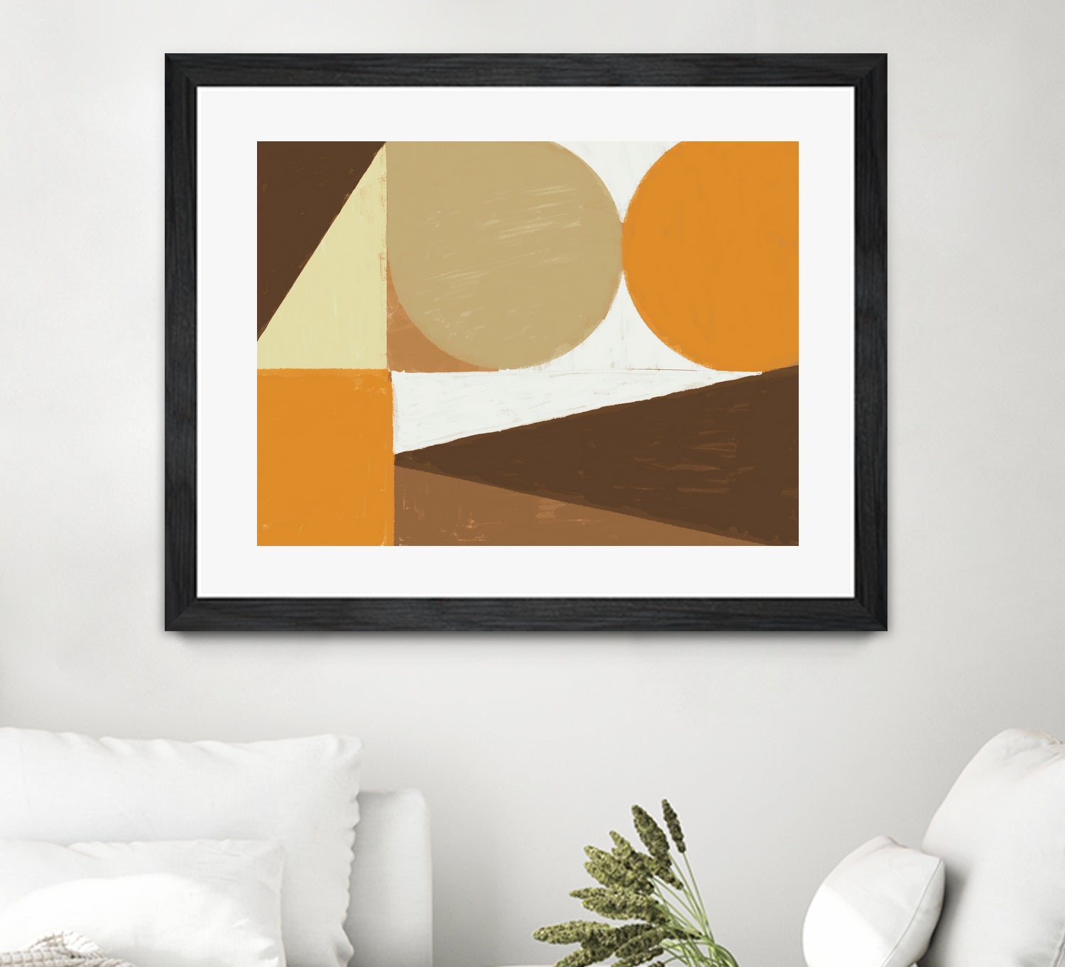 Earthy Tones Geometrics by Nilesh Kulkarni on GIANT ART - 2550 illustration