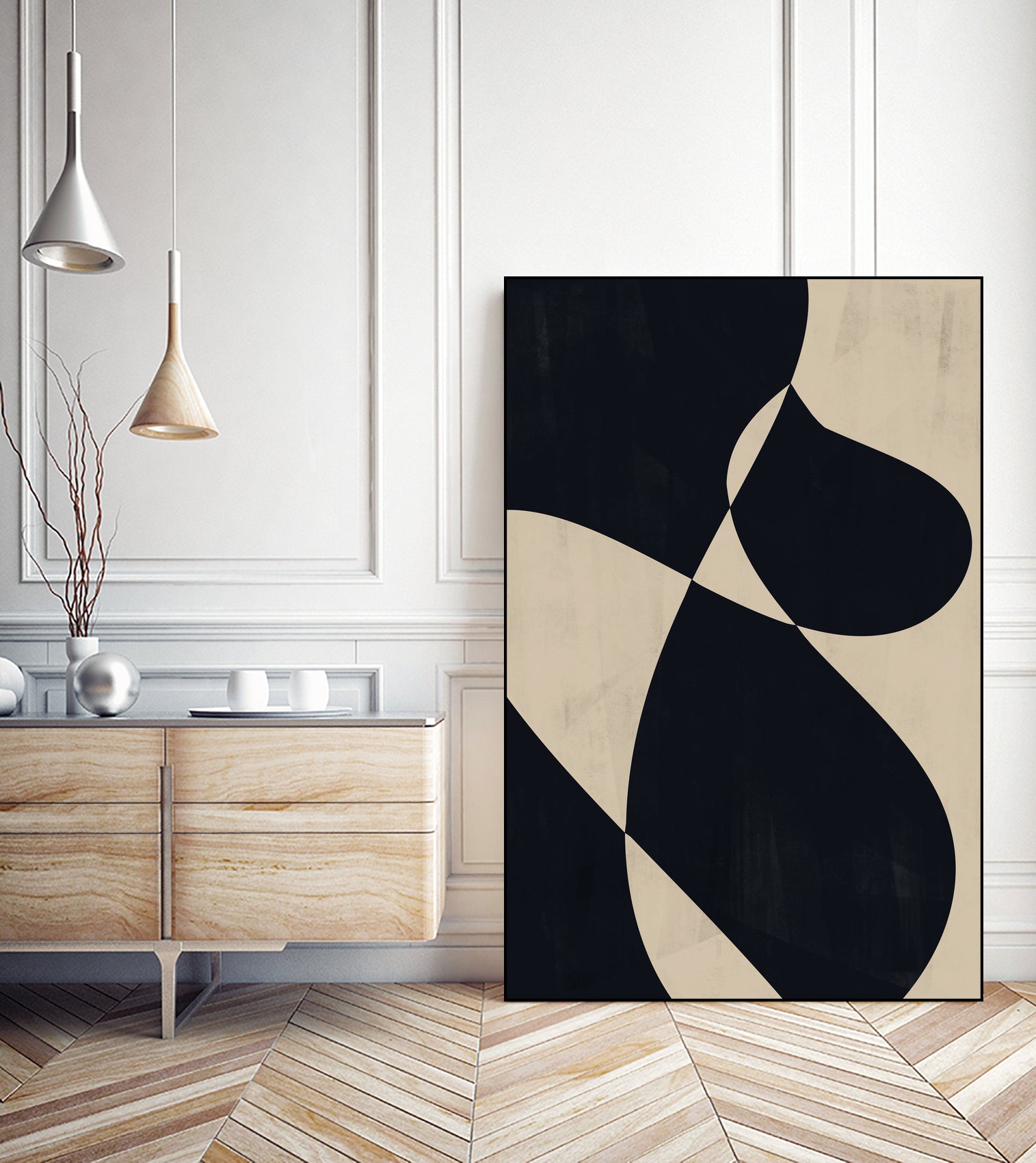 Curved Contrasts by Danushka Abeygoda on GIANT ART - 6000 illustration