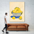 Bowl Of Vibrant Yellow Lemons by Nikita Jariwala on GIANT ART - bowl of lemons art food and drinks bowl of lemons art