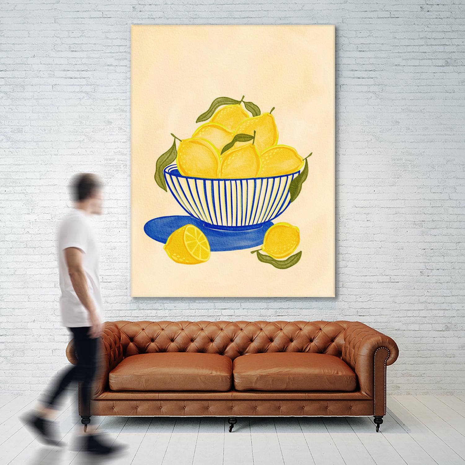 Bowl Of Vibrant Yellow Lemons by Nikita Jariwala on GIANT ART - bowl of lemons art food and drinks bowl of lemons art
