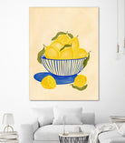 Bowl Of Vibrant Yellow Lemons by Nikita Jariwala on GIANT ART - bowl of lemons art food and drinks bowl of lemons art