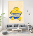 Bowl Of Vibrant Yellow Lemons by Nikita Jariwala on GIANT ART - bowl of lemons art food and drinks bowl of lemons art