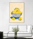 Bowl Of Vibrant Yellow Lemons by Nikita Jariwala on GIANT ART - bowl of lemons art food and drinks bowl of lemons art