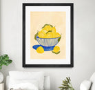 Bowl Of Vibrant Yellow Lemons by Nikita Jariwala on GIANT ART - bowl of lemons art food and drinks bowl of lemons art