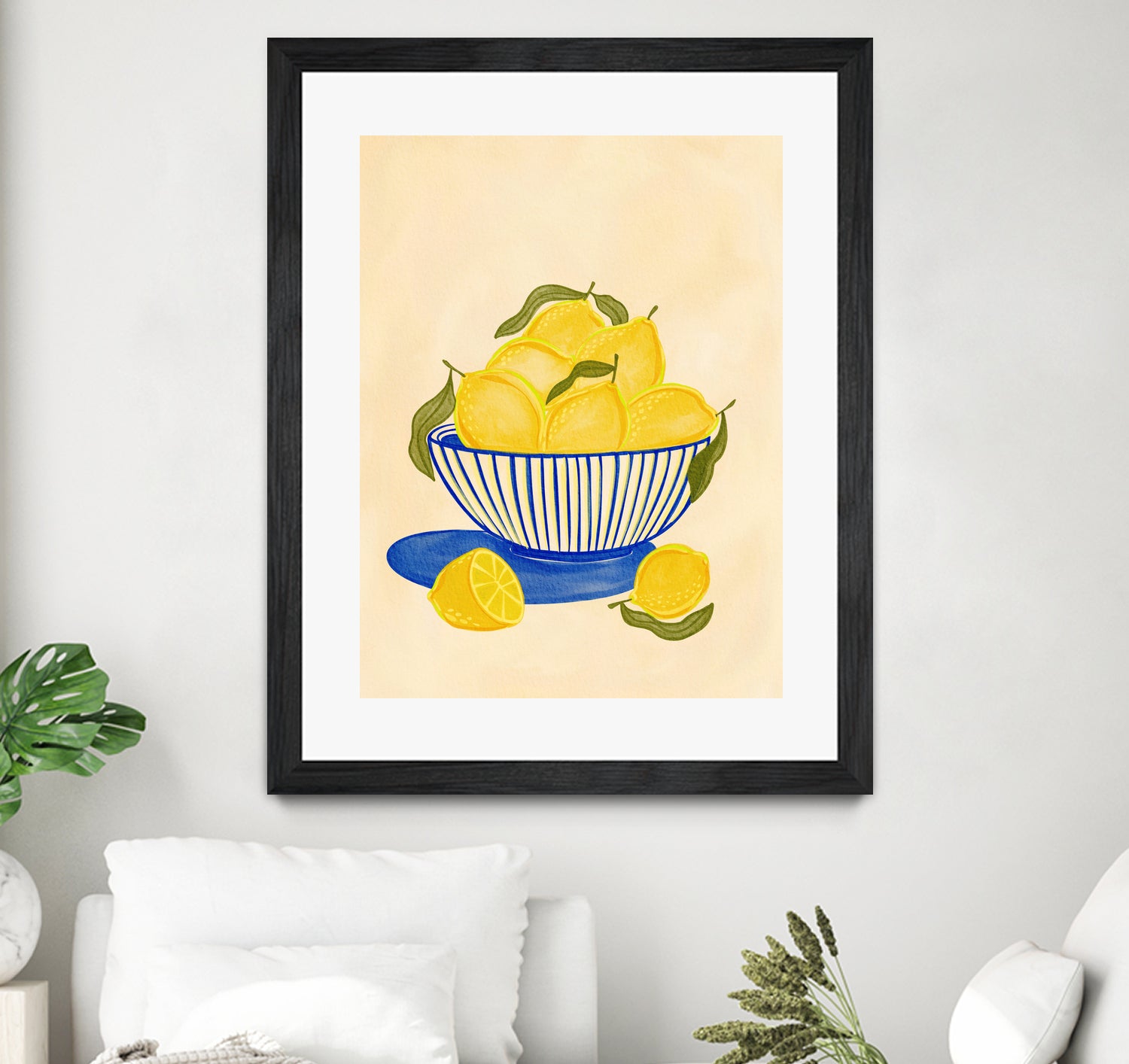 Bowl Of Vibrant Yellow Lemons by Nikita Jariwala on GIANT ART - bowl of lemons art food and drinks bowl of lemons art