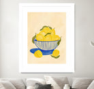Bowl Of Vibrant Yellow Lemons by Nikita Jariwala on GIANT ART - bowl of lemons art food and drinks bowl of lemons art