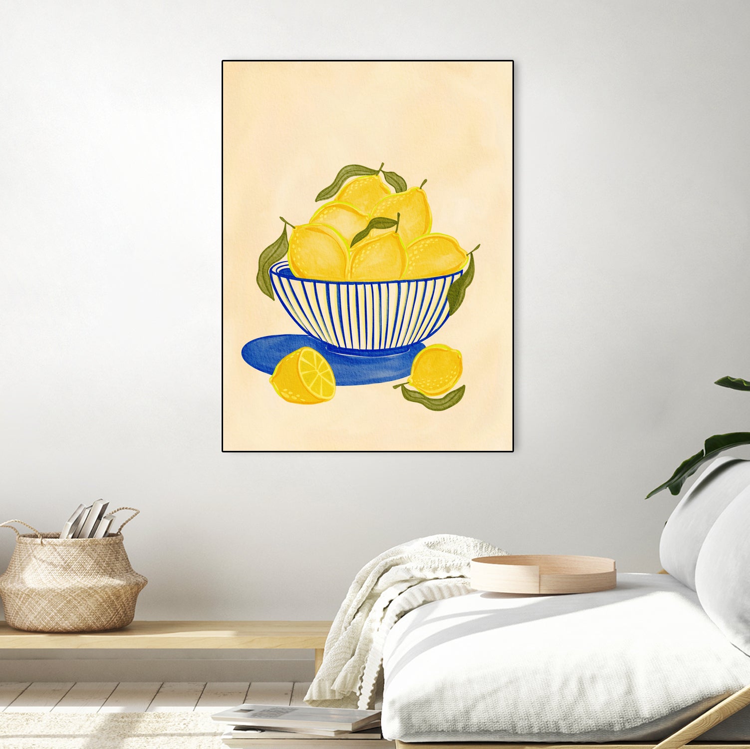 Bowl Of Vibrant Yellow Lemons by Nikita Jariwala on GIANT ART - bowl of lemons art food and drinks bowl of lemons art