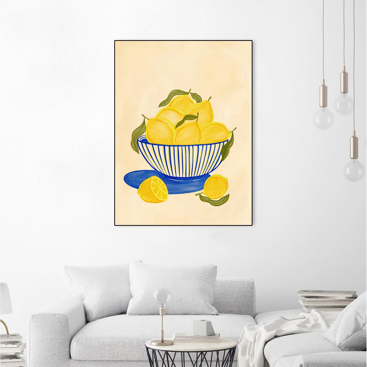 Bowl Of Vibrant Yellow Lemons by Nikita Jariwala on GIANT ART - bowl of lemons art food and drinks bowl of lemons art