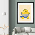 Bowl Of Vibrant Yellow Lemons by Nikita Jariwala on GIANT ART - bowl of lemons art food and drinks bowl of lemons art