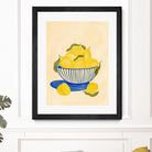 Bowl Of Vibrant Yellow Lemons by Nikita Jariwala on GIANT ART - bowl of lemons art food and drinks bowl of lemons art