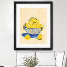 Bowl Of Vibrant Yellow Lemons by Nikita Jariwala on GIANT ART - bowl of lemons art food and drinks bowl of lemons art