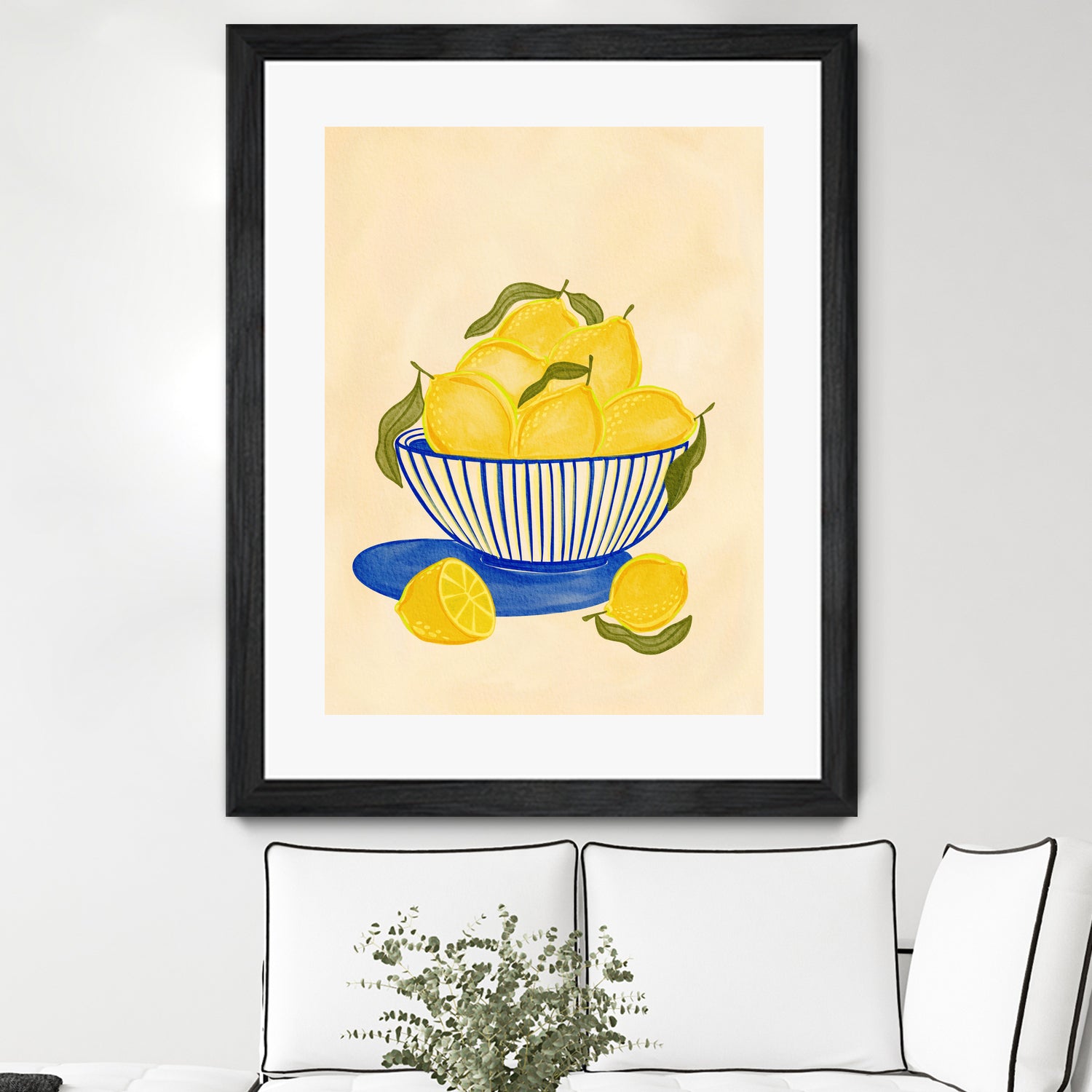 Bowl Of Vibrant Yellow Lemons by Nikita Jariwala on GIANT ART - bowl of lemons art food and drinks bowl of lemons art
